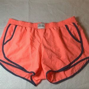 Calvin Klein Performance Shorts. Orange w/Navy Blue Trim & Pockets. Size XL EUC